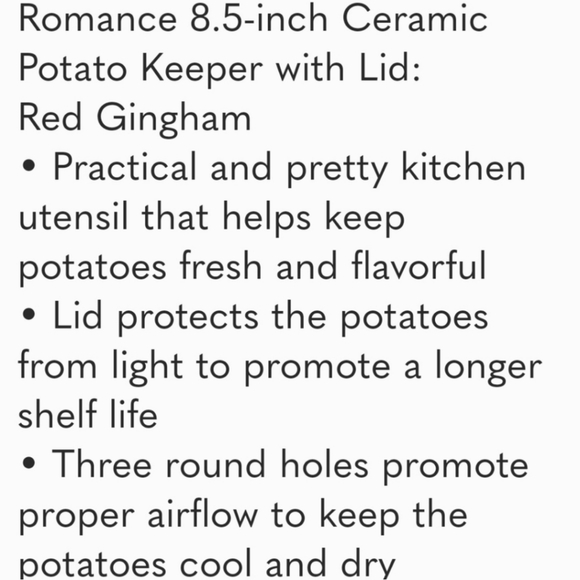 ❤️ New Pioneer Woman Sweet Romance Gingham 3-Piece Potatoe Onion Garlic … - Picture 3 of 8